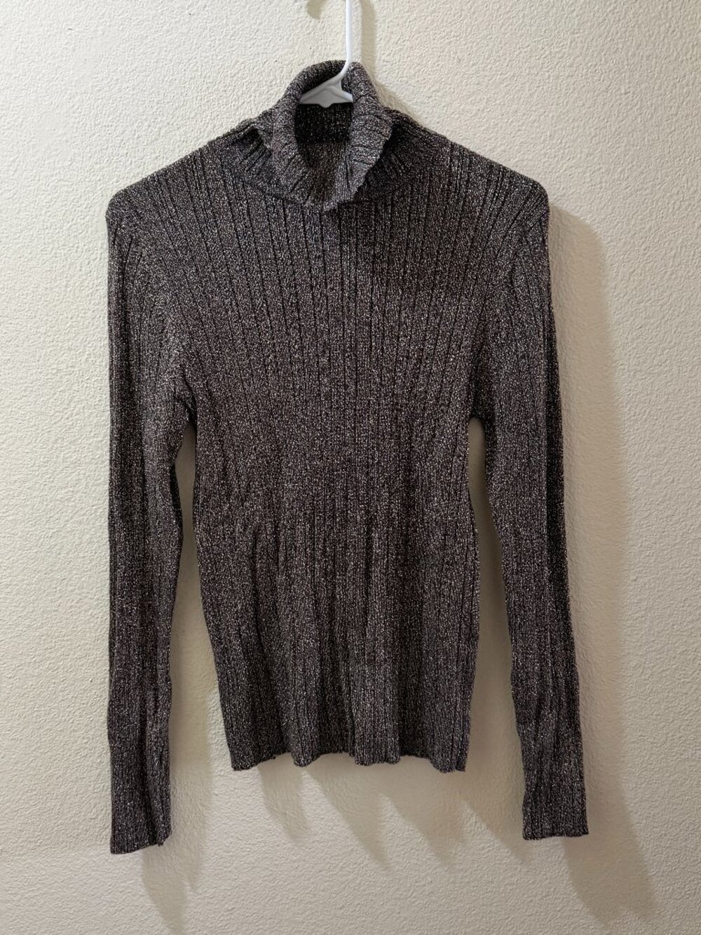 Brown Cozy Turtleneck Sweater L